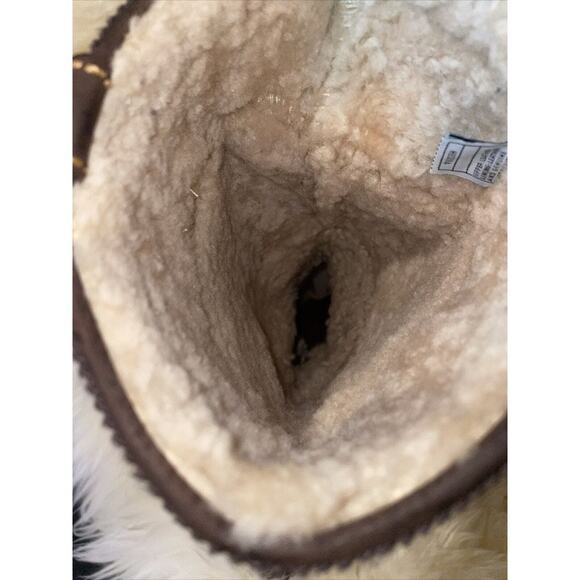 UGG Sherpa Lined Tall Brown Suede Boots Women's Shoe Size 6 - Picture 8 of 9